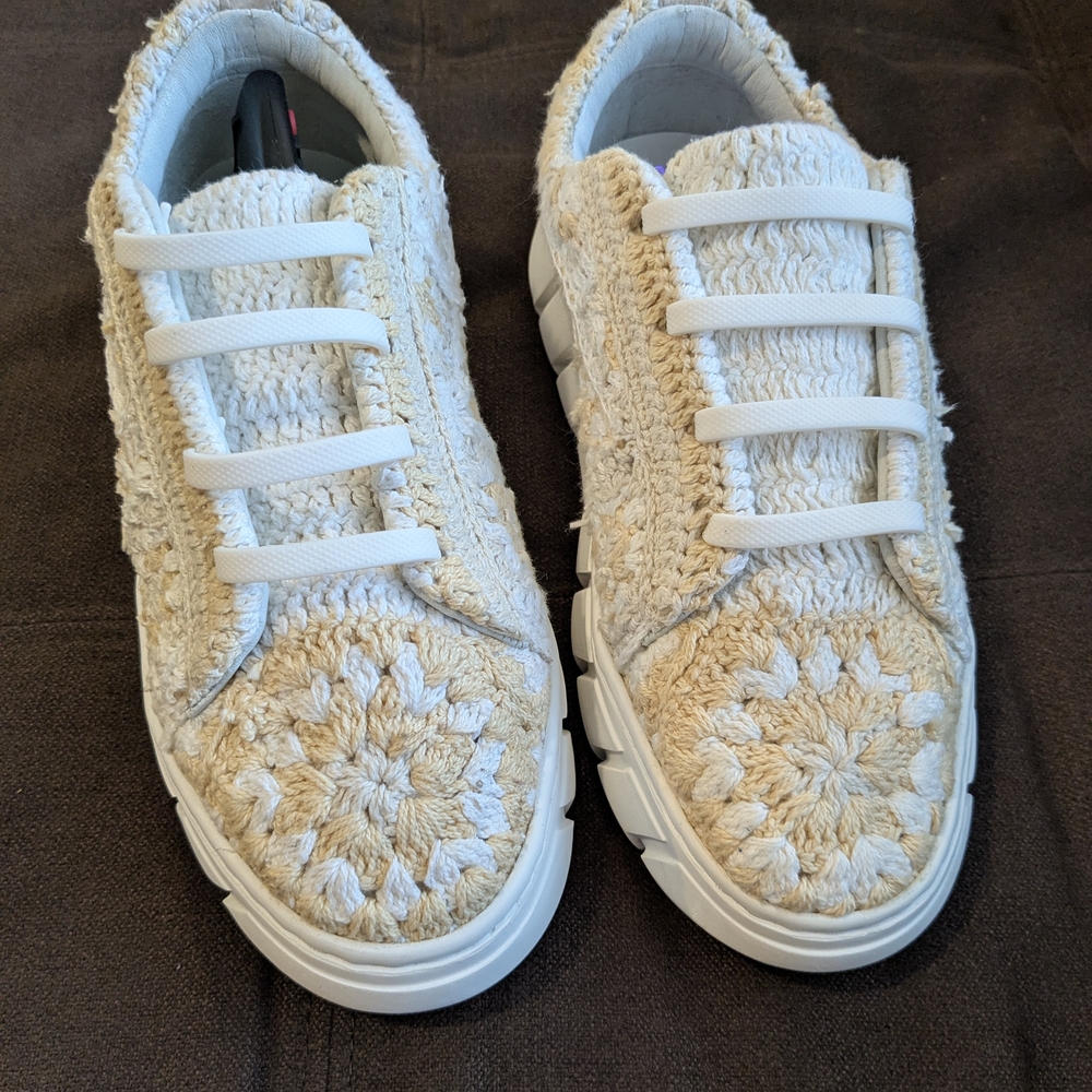 Free People Catch Me If You Can Crochet Sneakers